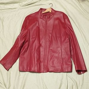 Wilson leather pellet studies red jacket size 3x